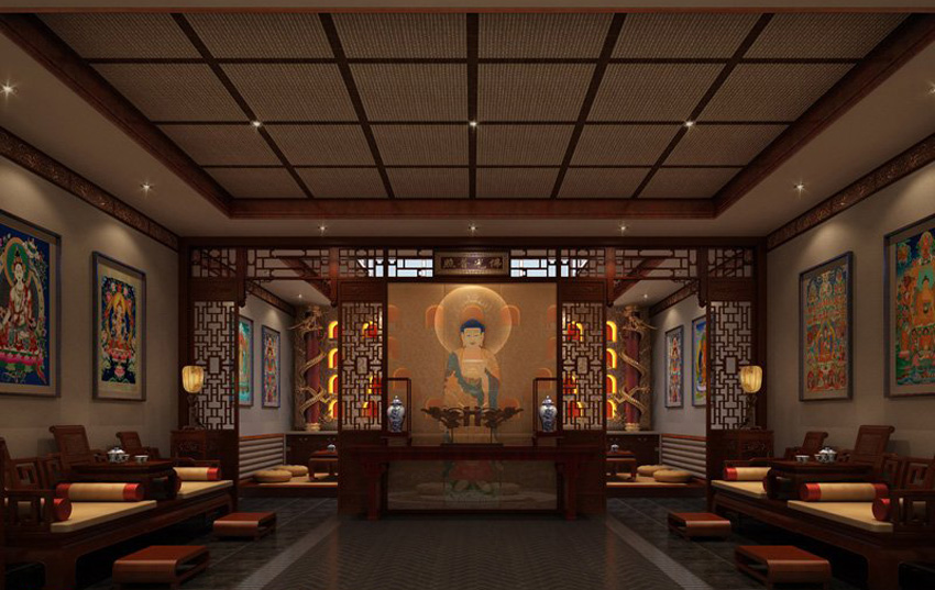 中式雍福会新四合院 - 西双版纳川赛红木家具-缅甸花梨-老挝大红酸枝-老挝红木家具厂-红木家具定制